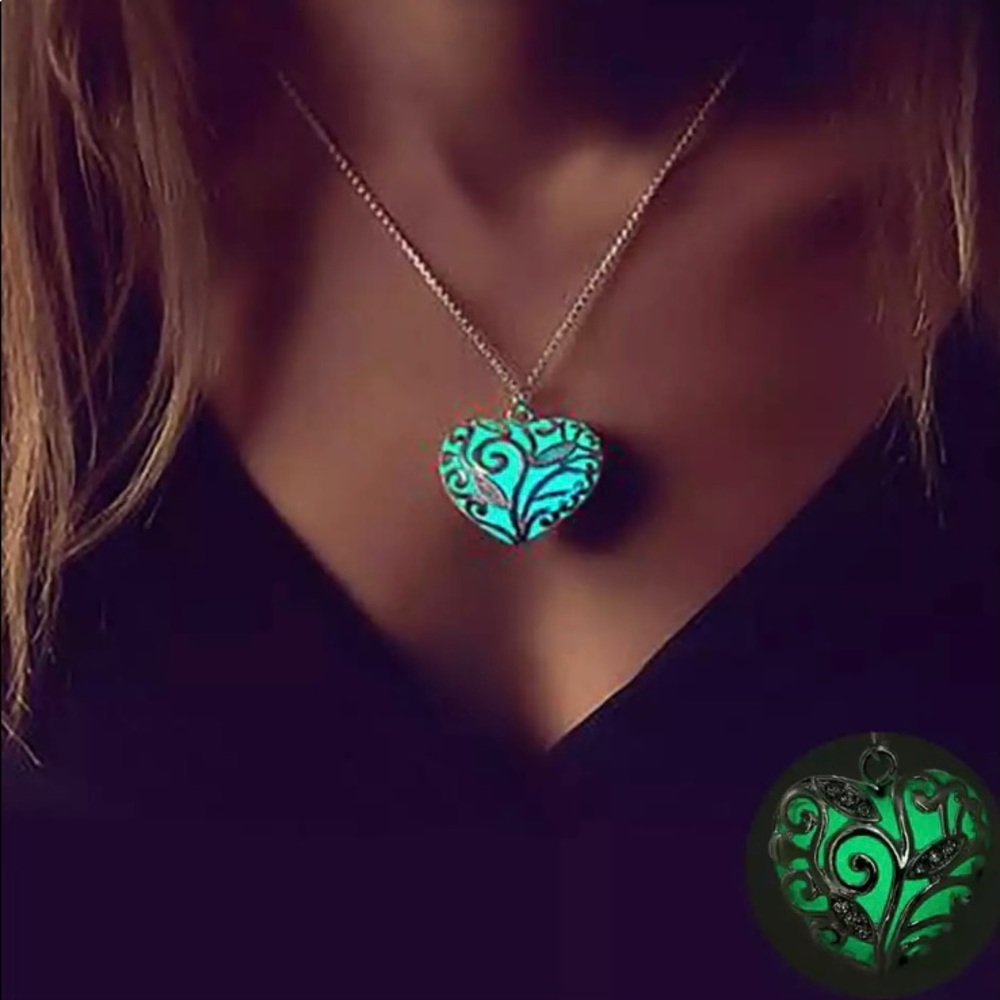 3/$30 Luminous Stone Heart Pendant